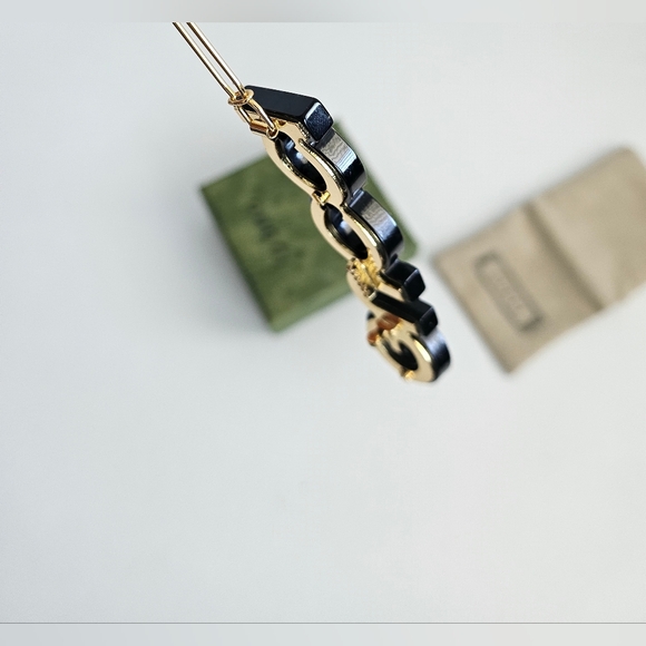 New Unused Gucci Crystal & Stud Barrette/Hair Clip - Picture 8 of 11